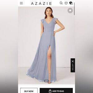 Lavander Azazie bridesmaid dress, size 18